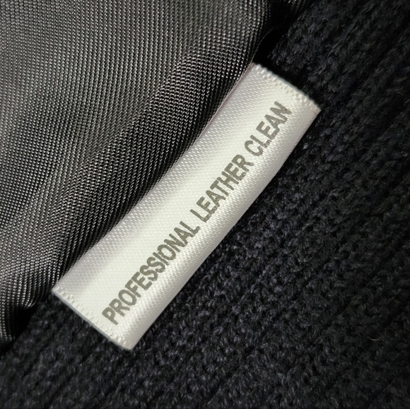 JACLYN Smith classics 100% leather and ribbed knit fabric jacket sz 12 - Picture 11 of 11